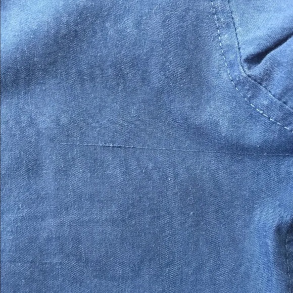 For Him U.K. Men Long Sleeve Shirt Large Navy Embroidered Print - Picture 2 of 14